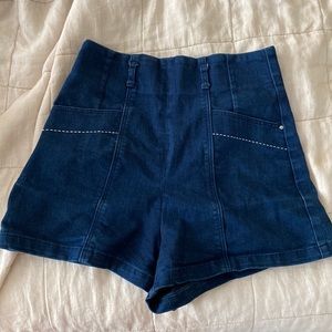 Vero moda ultra high waiste denim shorts